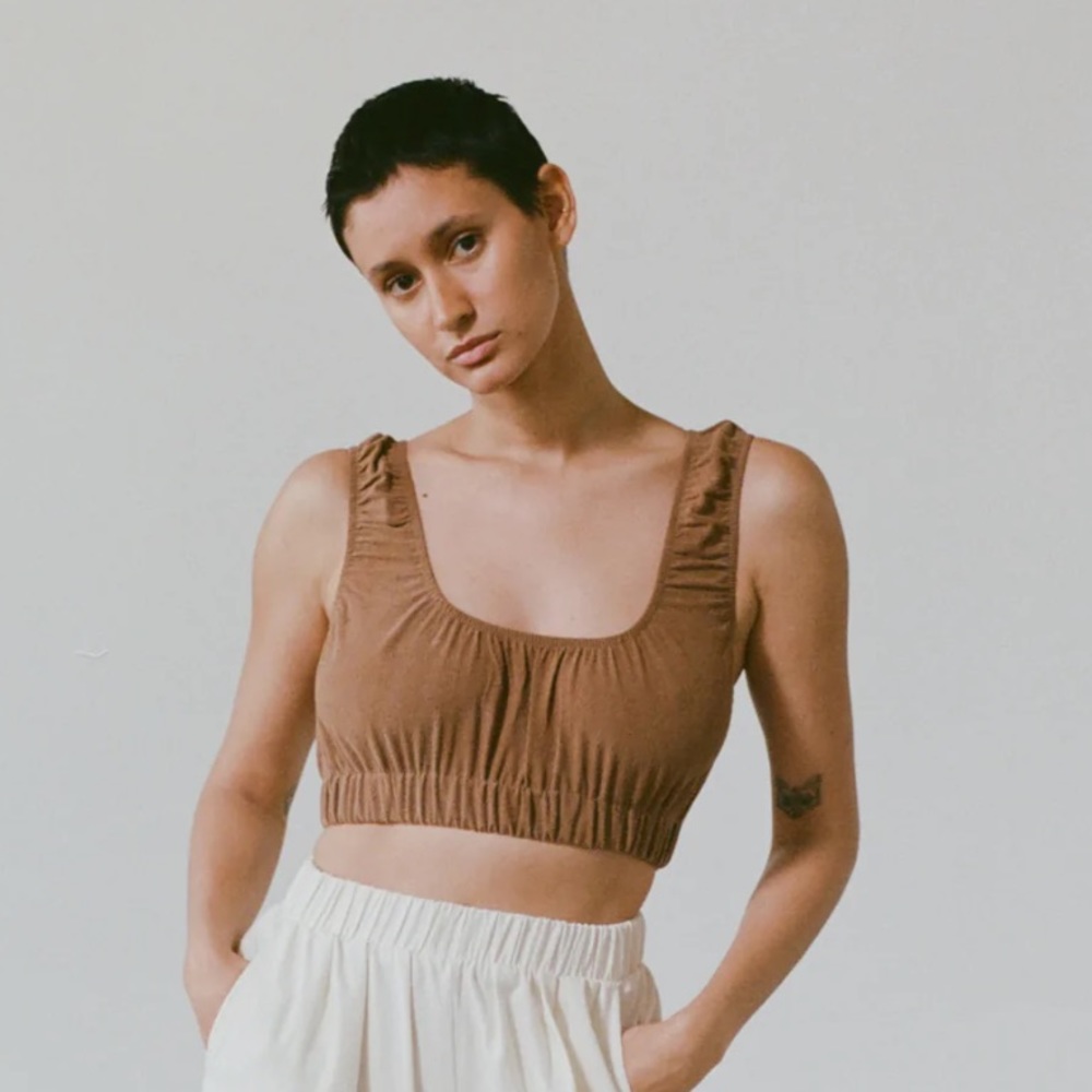 OZMA of california Sophie silk crop in Umber 🌰